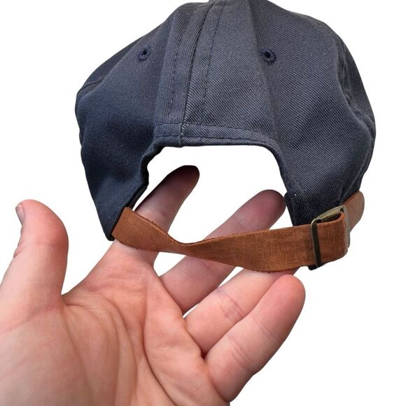 Vtg 2000 100th US Open Pebble Beach Golf Hat merch leather adjustable strap - Picture 6 of 14